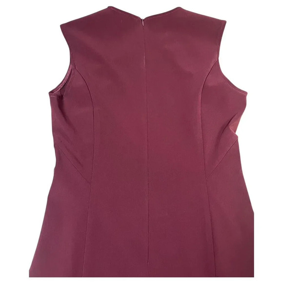 Of/Mercer Pencil Sheath Knee Length Dress Maroon Sleeveless Career Size 6 - Picture 7 of 7